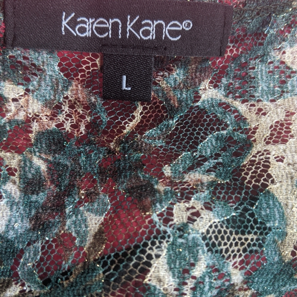 Karen Kane sheer blouse must see! - Picture 7 of 12